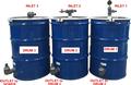 LP-200-K3: Ensemble de filtration d’eau usée – 3 barils