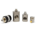 SENTINEL Tungsten Collimators – Left to right (Panoramic, Large, Medium and Mini collimators).