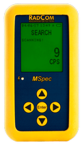 MSpec mini handheld radiation detector and spectrometer.