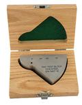 Calibration block, DSC type, carbon steel 1018, with wood case