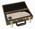 Phased Array, type A block, carbon steel 1018 with wood case