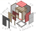 Durham College Xray Bunker Drawing Exploded View