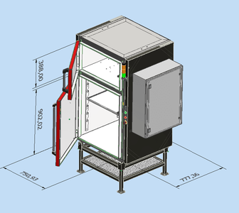 X-RIS Dxbox-200 Cabinet d'inspection à Rayons X